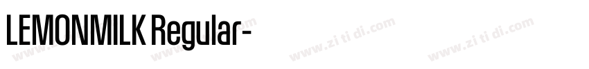 LEMONMILK Regular字体转换